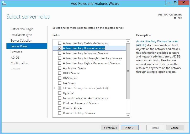 Active Directory Domain Services